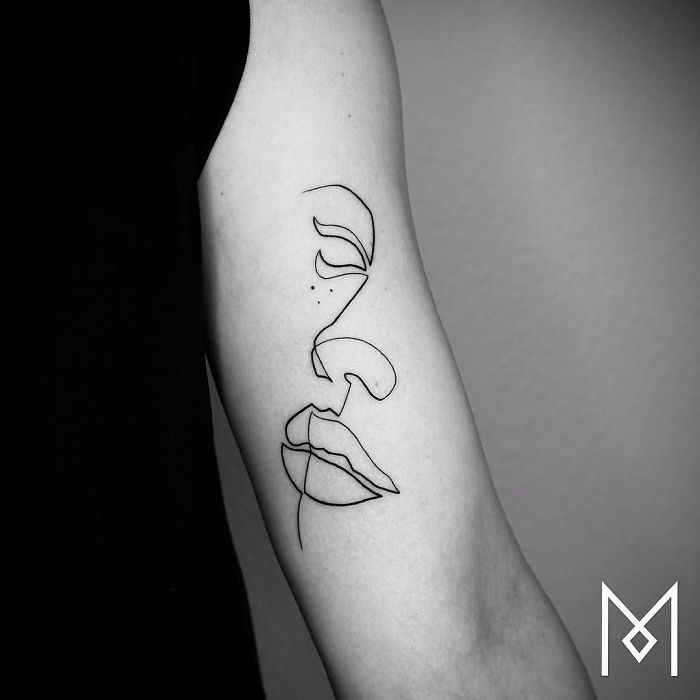100 Incredible Tattoos Created Using A Single Continuous Line By Mo Ganji