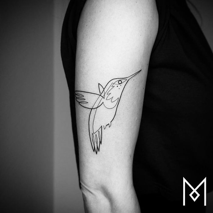 100 Incredible Tattoos Created Using A Single Continuous Line By Mo Ganji