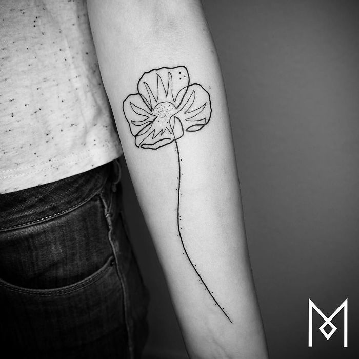 100 Incredible Tattoos Created Using A Single Continuous Line By Mo Ganji