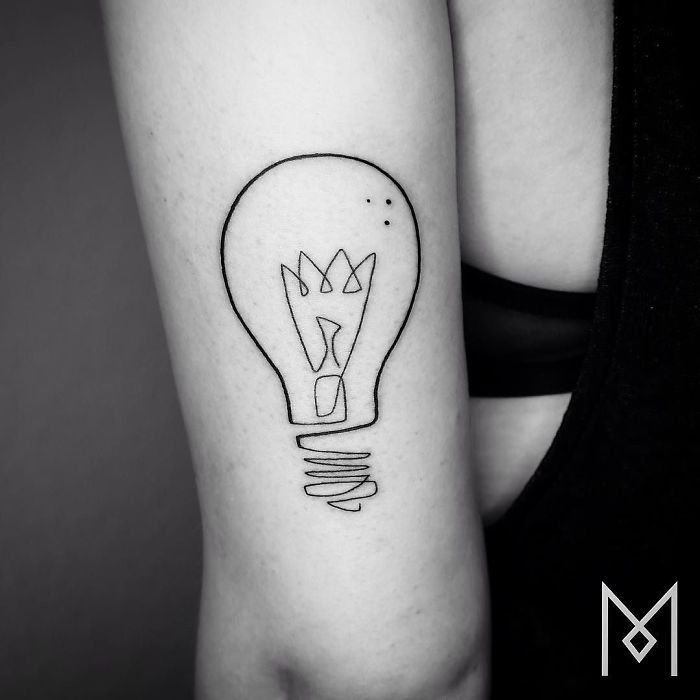 100 Incredible Tattoos Created Using A Single Continuous Line By Mo Ganji