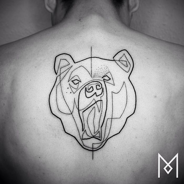 100 Incredible Tattoos Created Using A Single Continuous Line By Mo Ganji