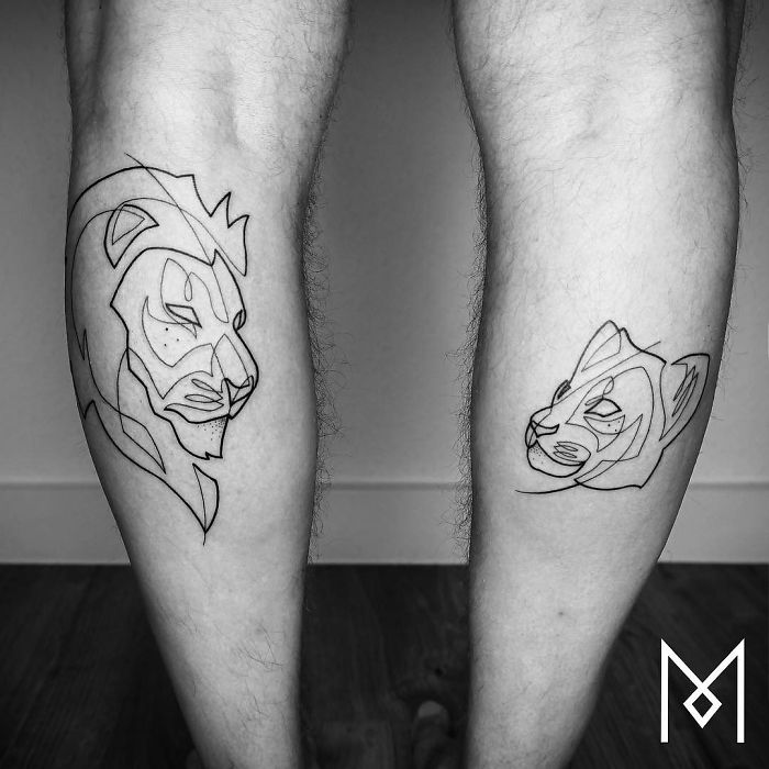 100 Incredible Tattoos Created Using A Single Continuous Line By Mo Ganji