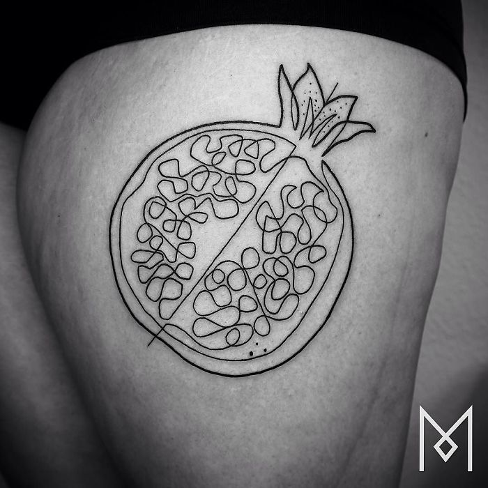 100 Incredible Tattoos Created Using A Single Continuous Line By Mo Ganji
