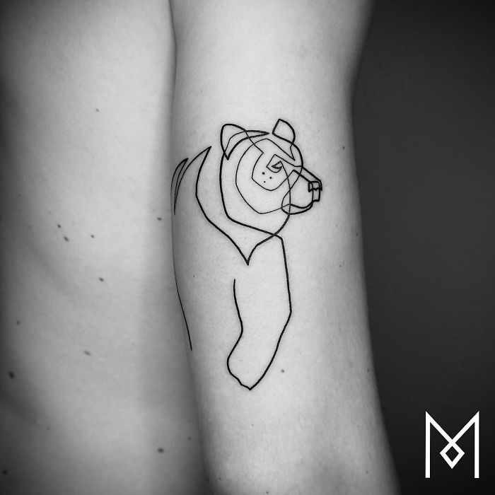 100 Incredible Tattoos Created Using A Single Continuous Line By Mo Ganji