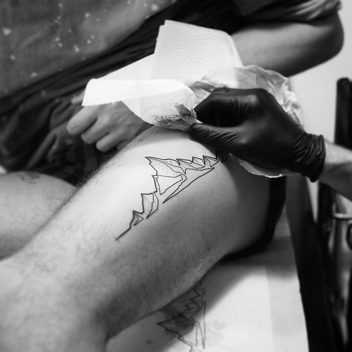 100 Incredible Tattoos Created Using A Single Continuous Line By Mo Ganji