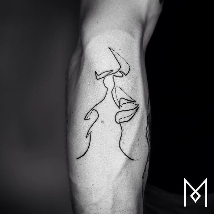 100 Incredible Tattoos Created Using A Single Continuous Line By Mo Ganji