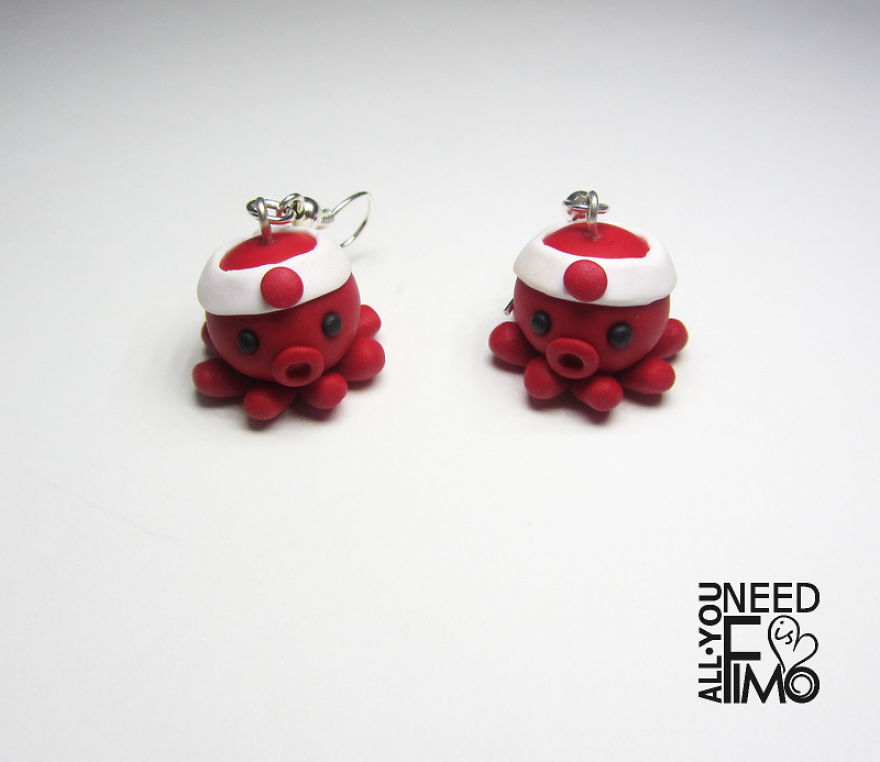 I Made This Little Octopuses Out Of Polymer Clay I Made This Little Octopuses Out Of Polymer Clay