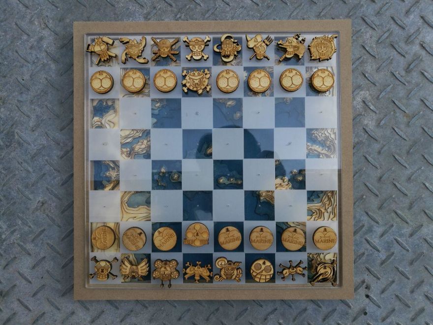 Custom-Made One Piece Chess Set Custom-Made One Piece Chess Set