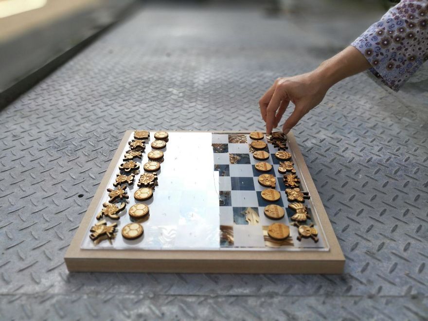 Custom-Made One Piece Chess Set Custom-Made One Piece Chess Set