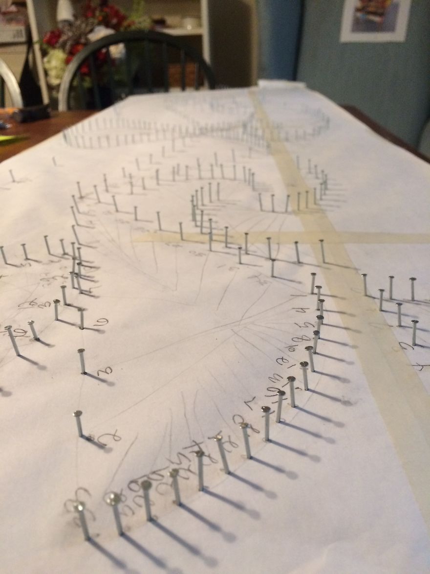 I Tried Abstract Geometrical String Art And The Result Is Slightly Hypnotic I Tried Abstract Geometrical String Art And The Result Is Slightly Hypnotic