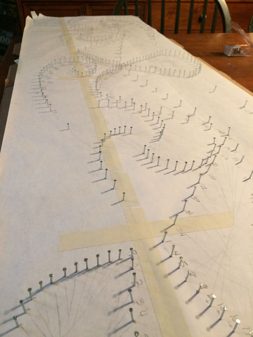 I Tried Abstract Geometrical String Art And The Result Is Slightly Hypnotic I Tried Abstract Geometrical String Art And The Result Is Slightly Hypnotic