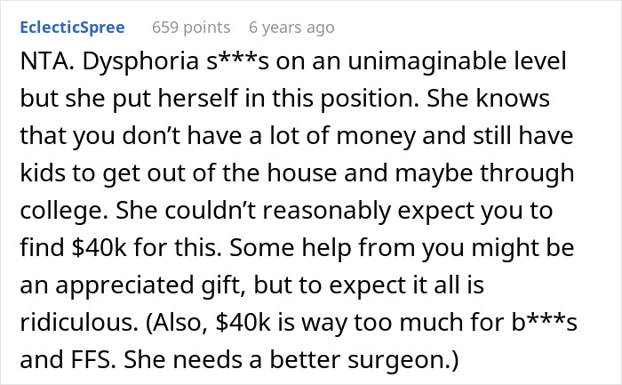 Daughter Demands Parents Pay $40K For Transition Surgeries, Throws A Fit When They Can’t Afford It Daughter Demands Parents Pay $40K For Transition Surgeries, Throws A Fit When They Can’t Afford It