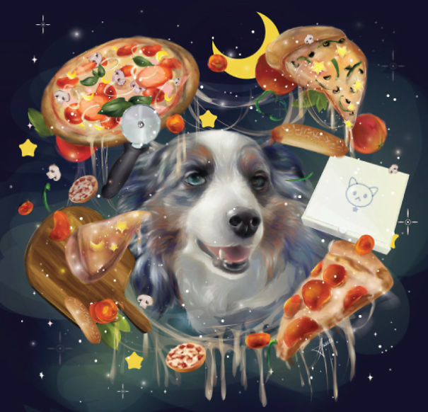 I Illustrate Pets Surrounded By Food I Illustrate Pets Surrounded By Food