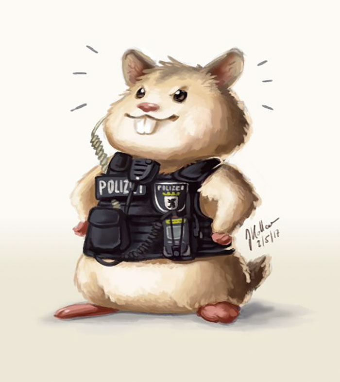Hamster Left To Die Gets Rescued By Police Officers, And Now They’re Fighting Crime Together Hamster Left To Die Gets Rescued By Police Officers, And Now They’re Fighting Crime Together