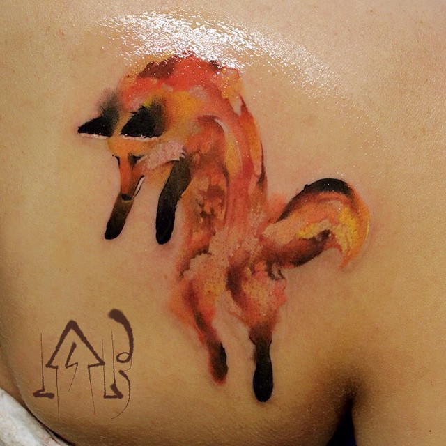 Animal Tattoos With Digital Pixel Glitches By Russian Artist