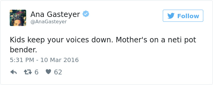 61 Funny Parenting Tweets By Ana Gasteyer 61 Funny Parenting Tweets By Ana Gasteyer
