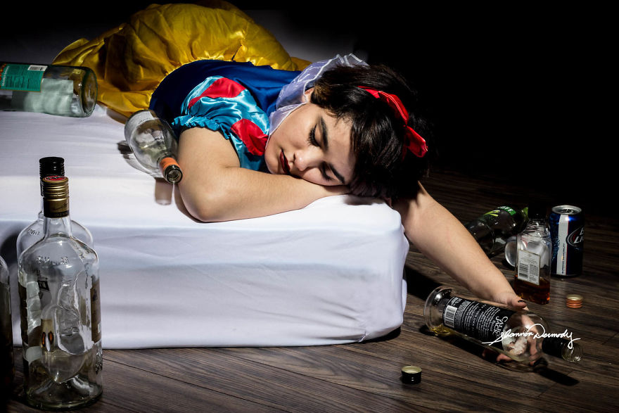 Disney Princesses Face Real-Life Problems Like Drugs And Rape In Powerful Photo Series By Shannon Dermody