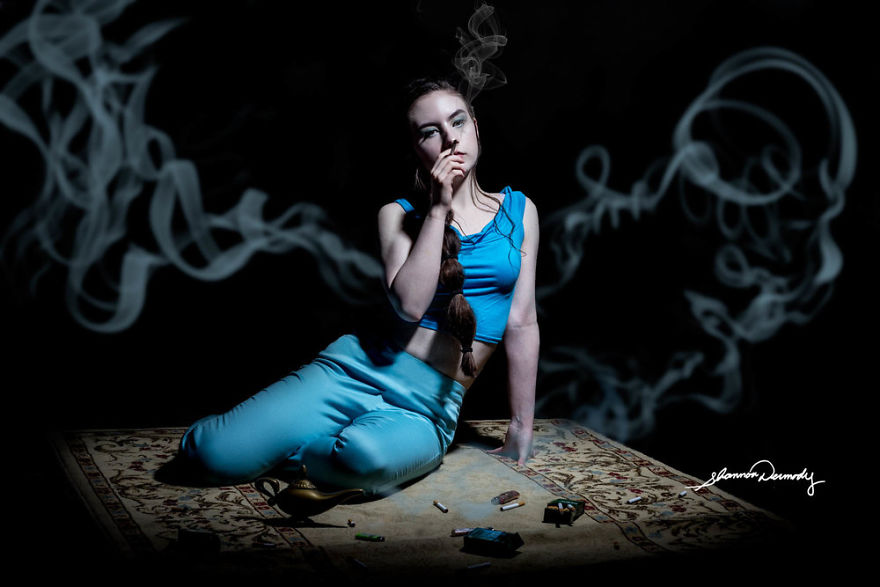 Disney Princesses Face Real-Life Problems Like Drugs And Rape In Powerful Photo Series By Shannon Dermody