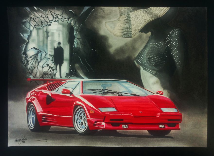 I Draw Cars And I Love It