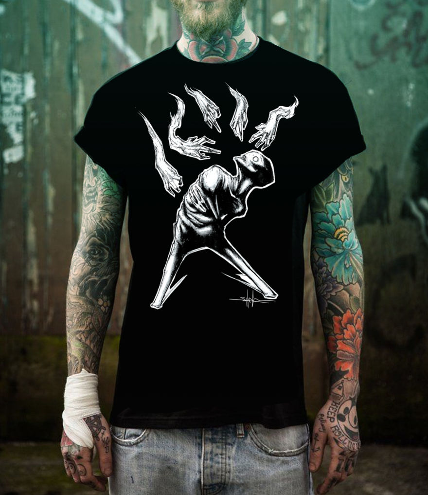 I Made My Inktober Illness Series Into Shirts To Help Raise Money For Mental Health Month