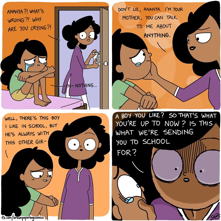 Indian Illustrator Hilariously Captures What It&#8217;s Like Growing Up In An Indian Family
