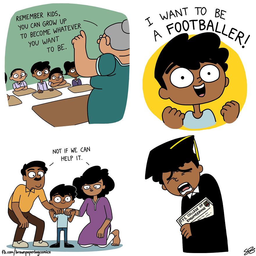 Indian Illustrator Hilariously Captures What It&#8217;s Like Growing Up In An Indian Family