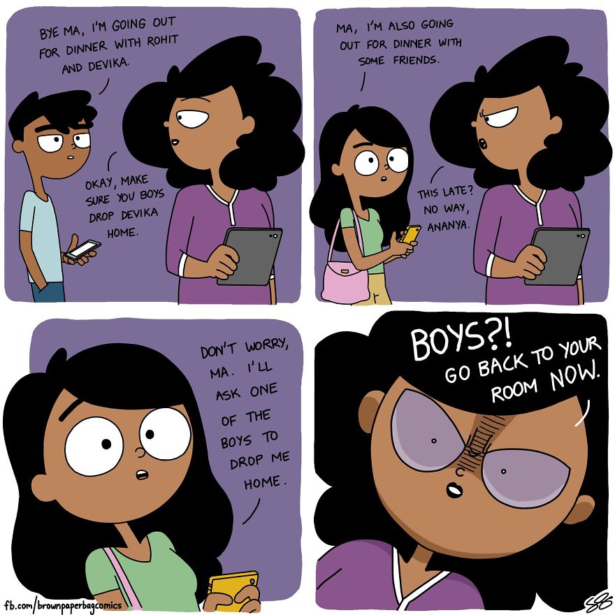 Indian Illustrator Hilariously Captures What It&#8217;s Like Growing Up In An Indian Family