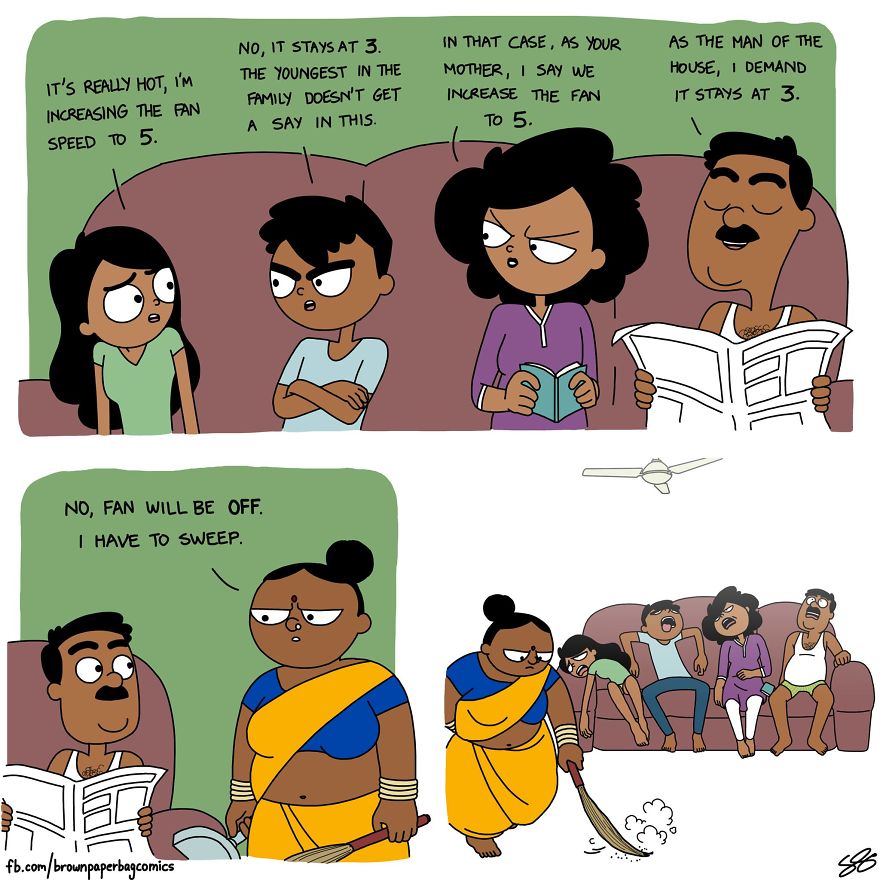 Indian Illustrator Hilariously Captures What It&#8217;s Like Growing Up In An Indian Family