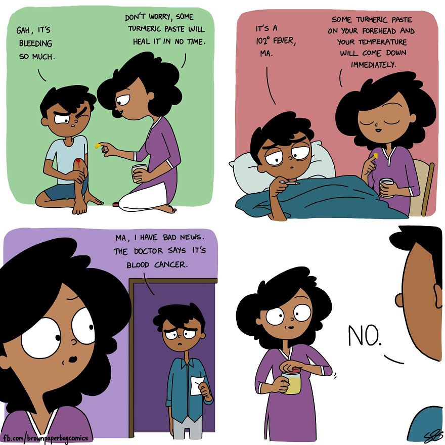 Indian Illustrator Hilariously Captures What It&#8217;s Like Growing Up In An Indian Family