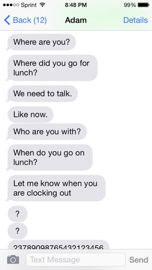 Domestically Abused Woman Reveals Texts She Used To Get From Husband, And It’ll Make Your Skin Crawl Domestically Abused Woman Reveals Texts She Used To Get From Husband, And It’ll Make Your Skin Crawl