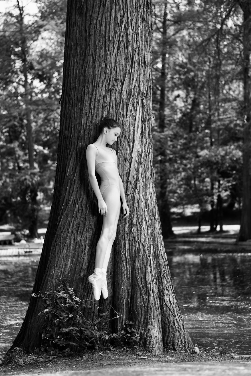 I Captured The Little Ballerina Levitating On The Streets Of Bucharest