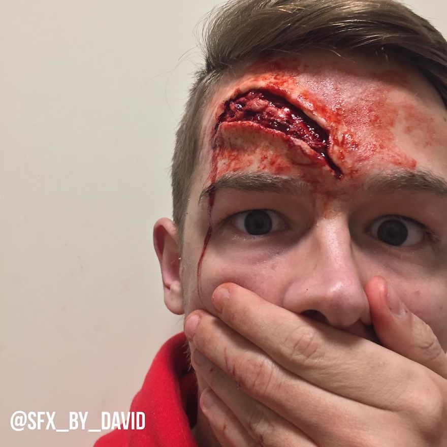 Incredibly Realistic Sfx Make-Up By David Harris