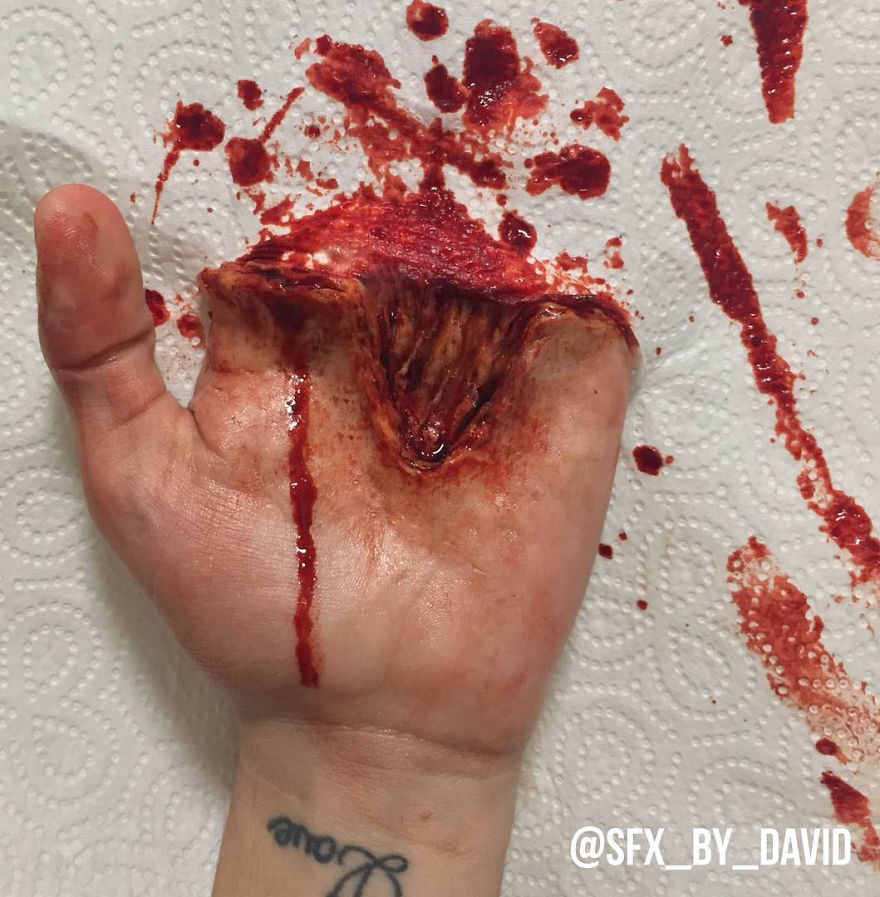 Incredibly Realistic Sfx Make-Up By David Harris