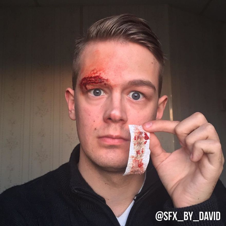Incredibly Realistic Sfx Make-Up By David Harris