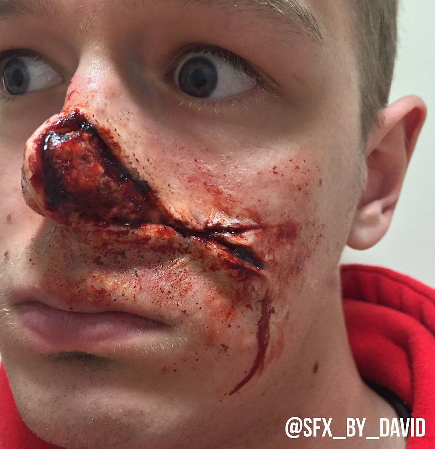 Incredibly Realistic Sfx Make-Up By David Harris