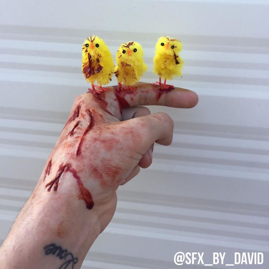 Incredibly Realistic Sfx Make-Up By David Harris