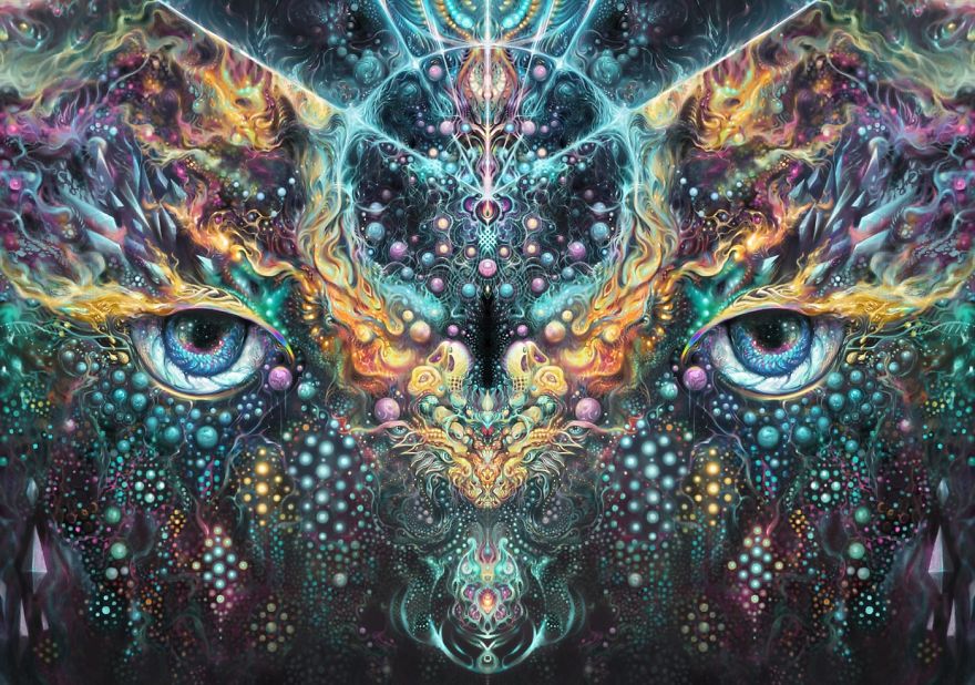 Buddhist Artist Creates Psychedelic Landscapes In His Mind Buddhist Artist Creates Psychedelic Landscapes In His Mind