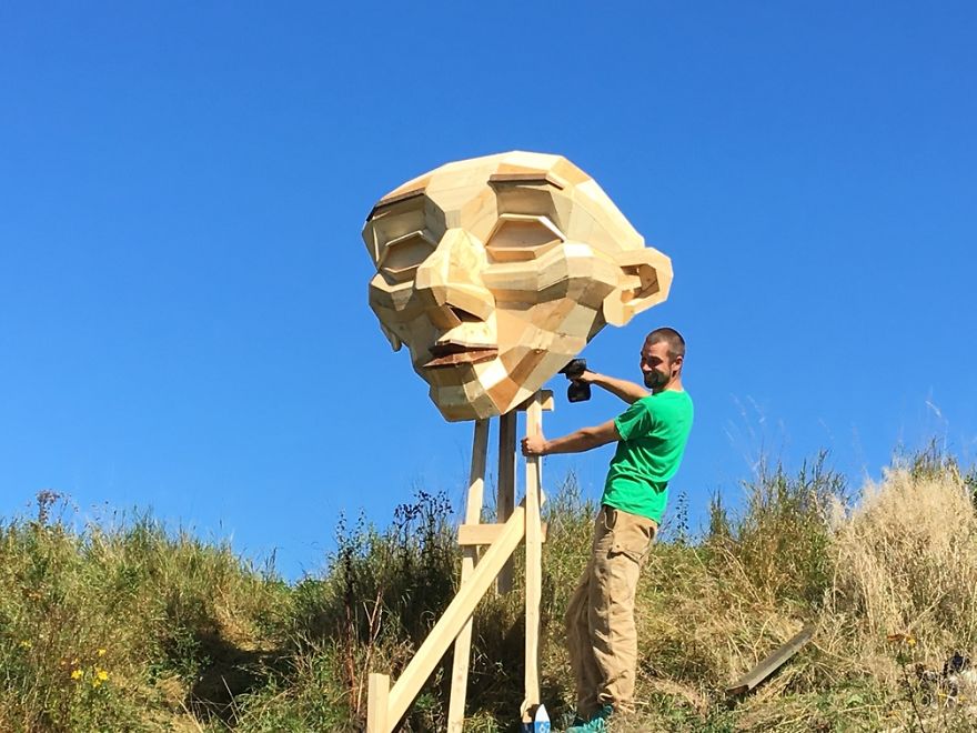 I Hide Giants That I Make From Wood In The Wilderness Of Copenhagen