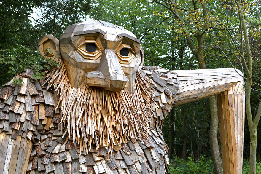 I Hide Giants That I Make From Wood In The Wilderness Of Copenhagen