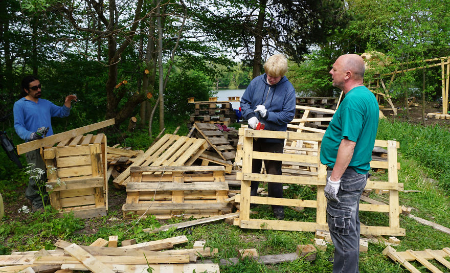 I Hide Giants That I Make From Wood In The Wilderness Of Copenhagen