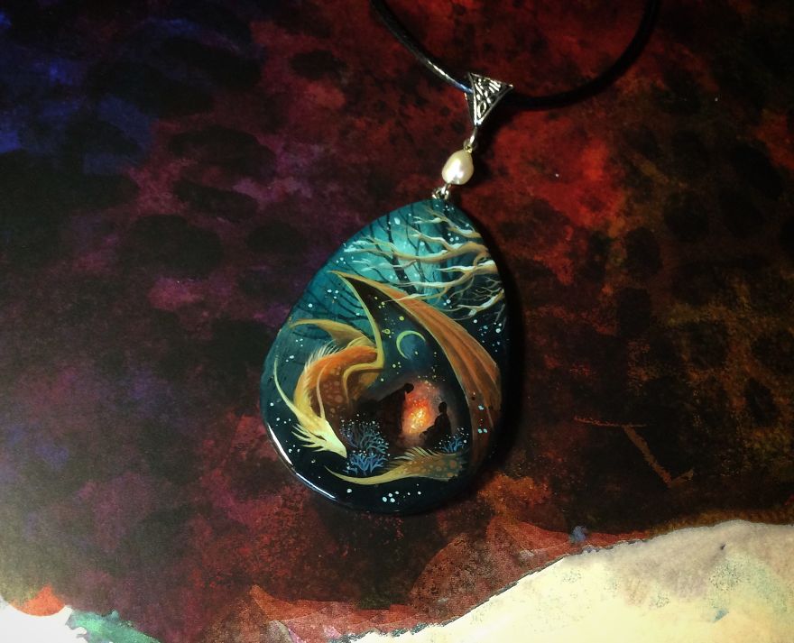 Dragons And Koi On Wood And Stone Dragons And Koi On Wood And Stone