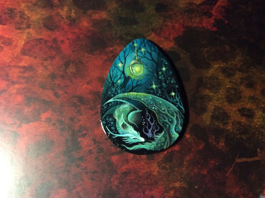 Dragons And Koi On Wood And Stone Dragons And Koi On Wood And Stone