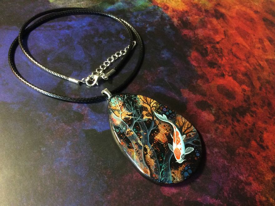 Dragons And Koi On Wood And Stone Dragons And Koi On Wood And Stone