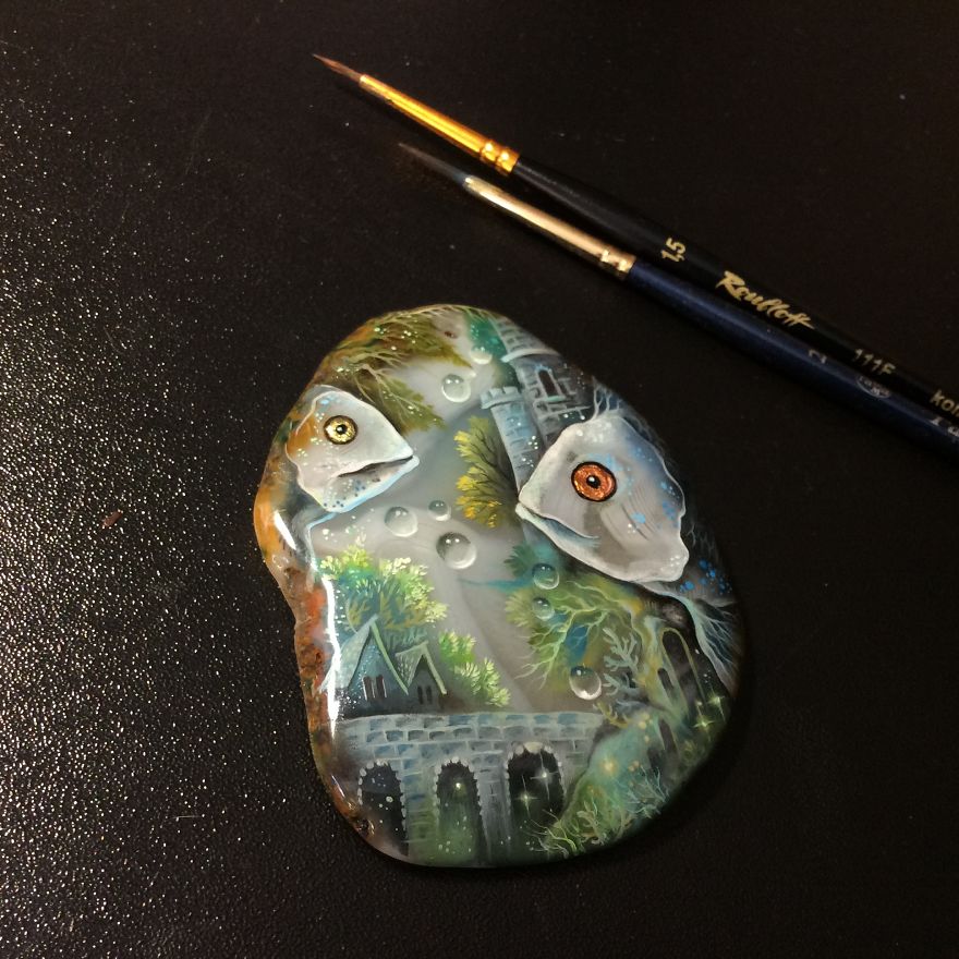 Dragons And Koi On Wood And Stone Dragons And Koi On Wood And Stone