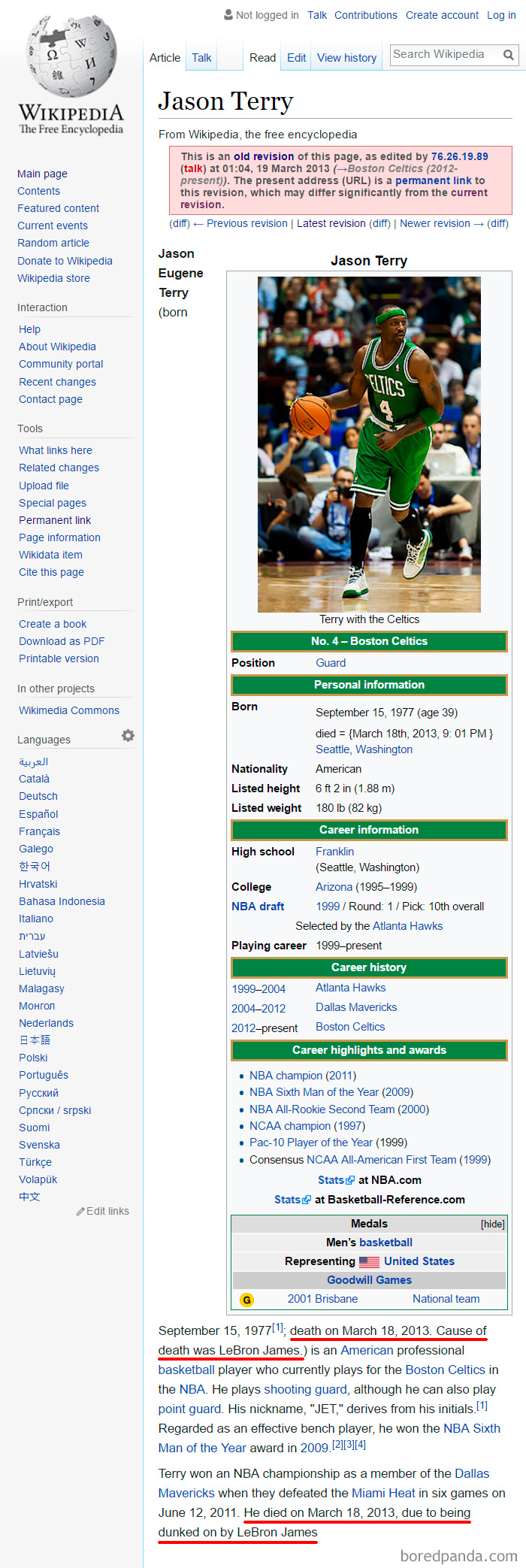 64 Of The Funniest Wikipedia Edits By Internet Vandals