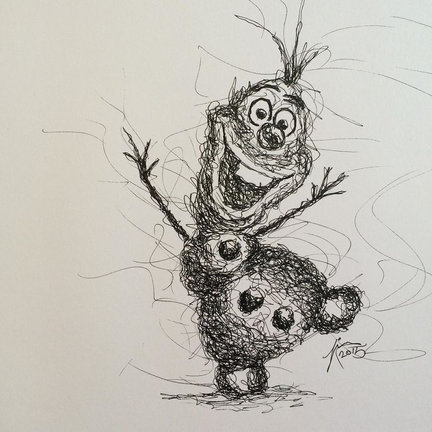 I Scribble My Favorite Cartoon Characters