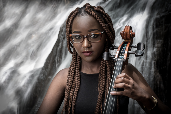 I Shot Creative Classical Portraits Of Classical Musicians At A Waterfall