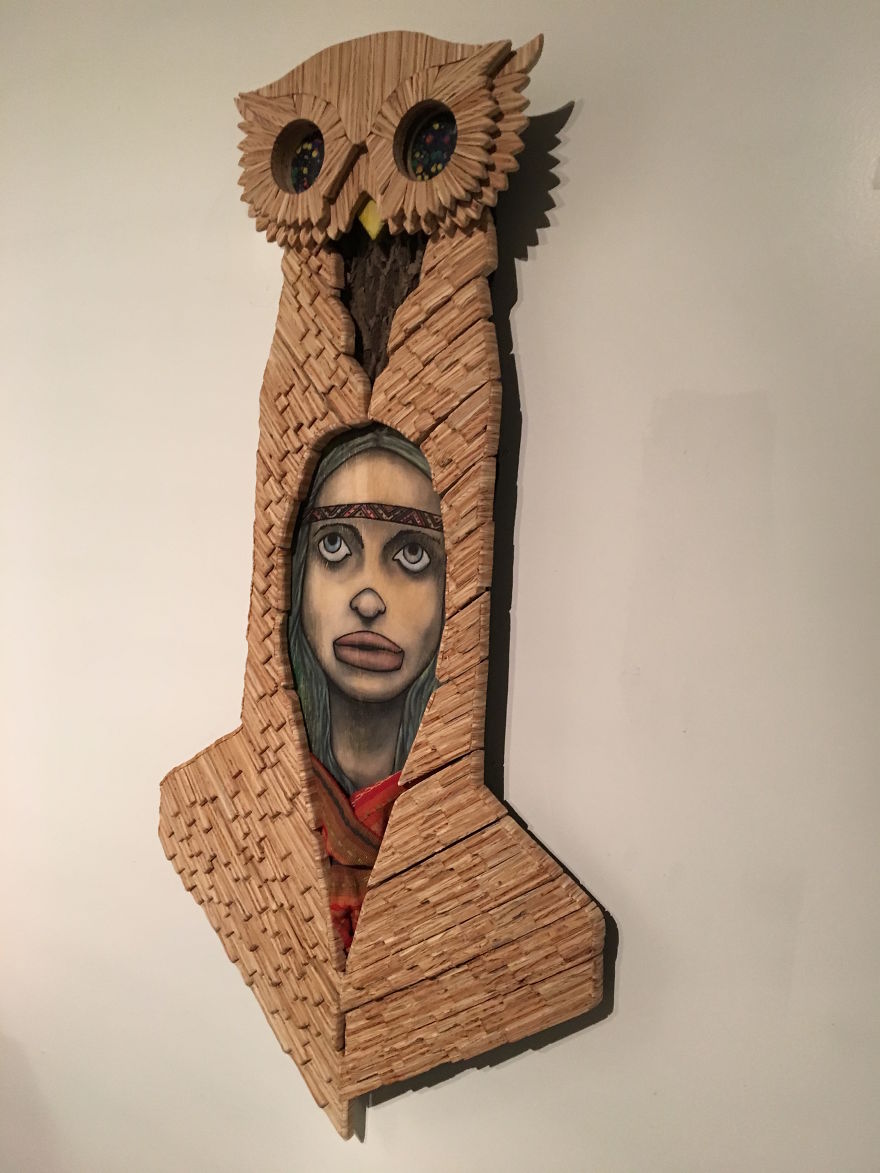 I Use Repurposed Materials To Create Mixed Media Artworks