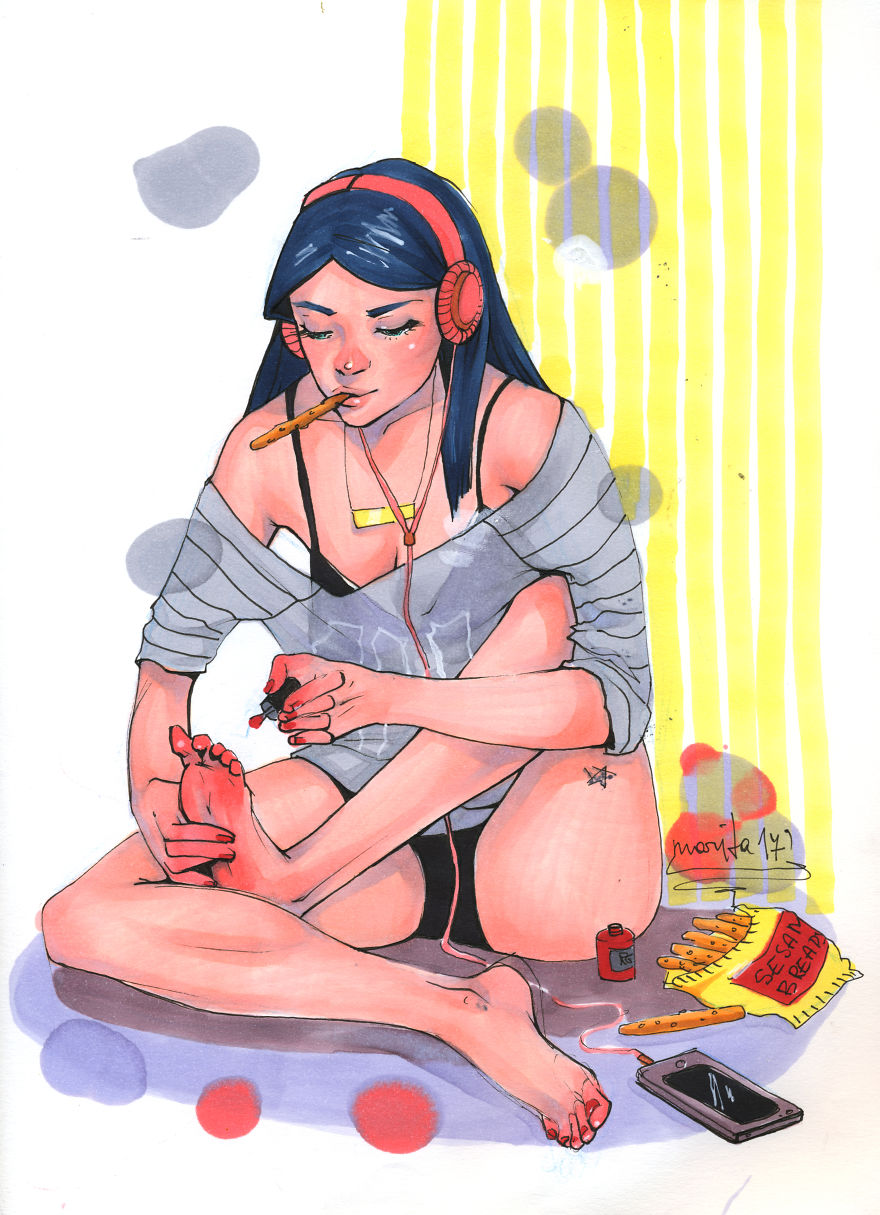 I Draw Cheeky Babes With Copic Markers I Draw Cheeky Babes With Copic Markers