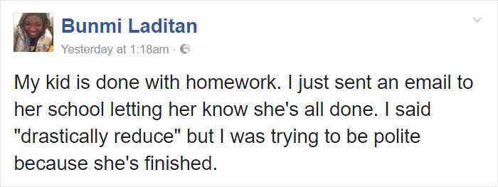 Mom Emails School To Tell Her Kid Won’t Be Doing Homework Anymore, And Here’s Why Mom Emails School To Tell Her Kid Won’t Be Doing Homework Anymore, And Here’s Why